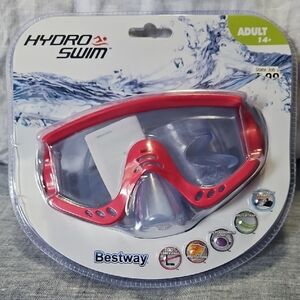 New Bestway Hydro-Swim Red Swim Goggles Mask Adult +14